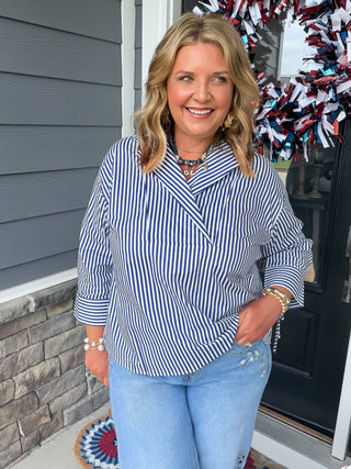 Weekend Stripe Blouse