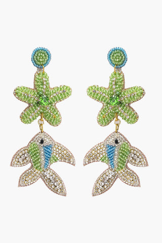 Beaded fish/starfish earrings by America & Beyond.