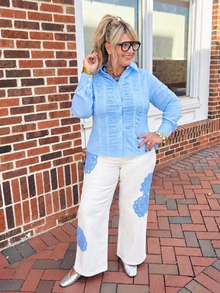 Whisper Blue Blouse