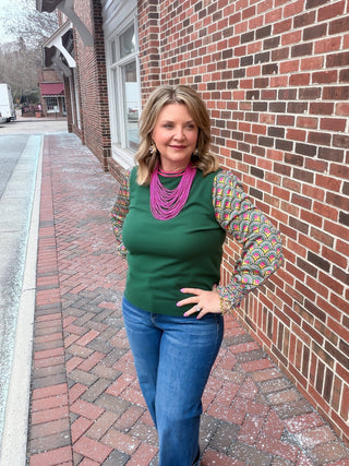 Whispers in Geo Sweater