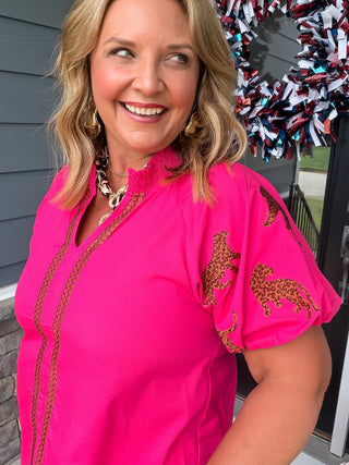 Wild Elegance Puff Sleeve Blouse