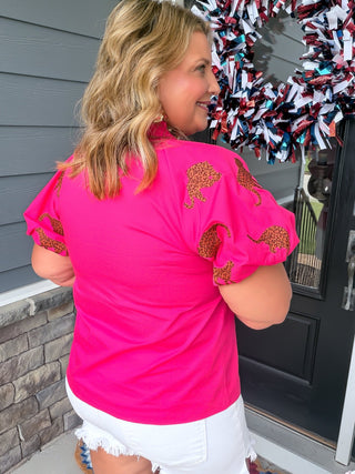 Wild Elegance Puff Sleeve Blouse