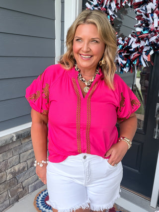 Wild Elegance Puff Sleeve Blouse