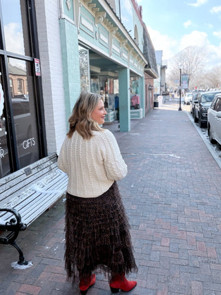 Wild Heart Tiered Mesh Maxi Skirt