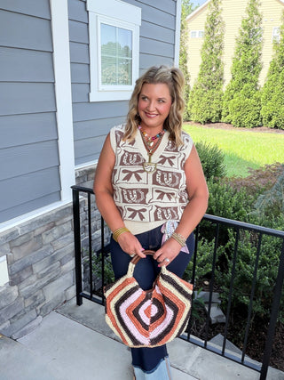 Wild West Bow & Horseshoe Knit Tank