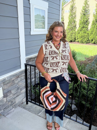 Wild West Bow & Horseshoe Knit Tank