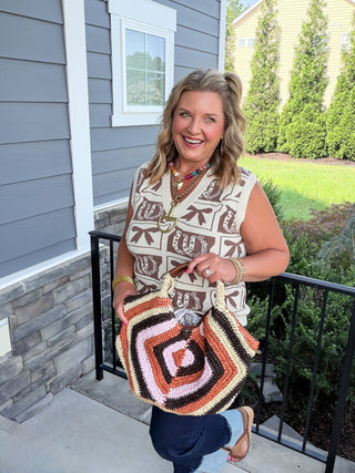 Wild West Bow & Horseshoe Knit Tank
