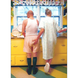 Woman Goosing Husband | Birthday Greeting Card