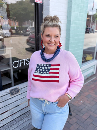 Wrapped in Freedom Sweater