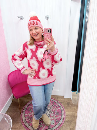 XOXO  Drop Shoulder Sweater