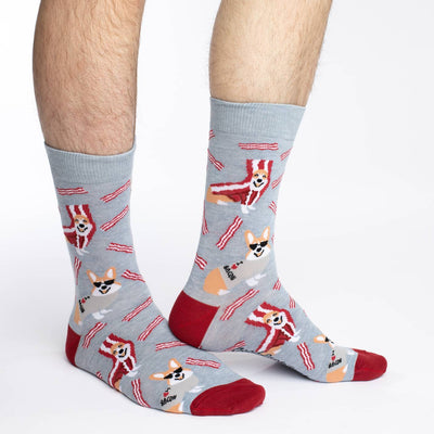 Corgi Bacon Men Socks