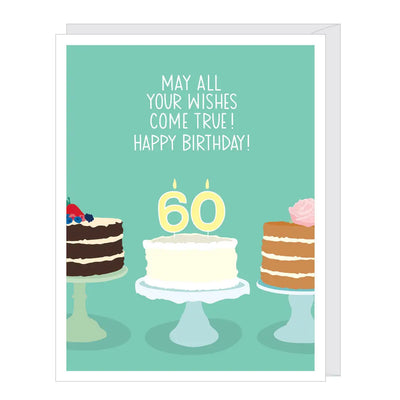 Number 60 Sixtieth Birthday card