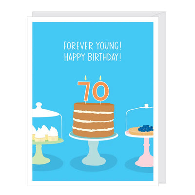 Number 70 Seventieth Birthday Card