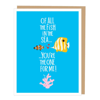Fish In The Sea Anniversary Card