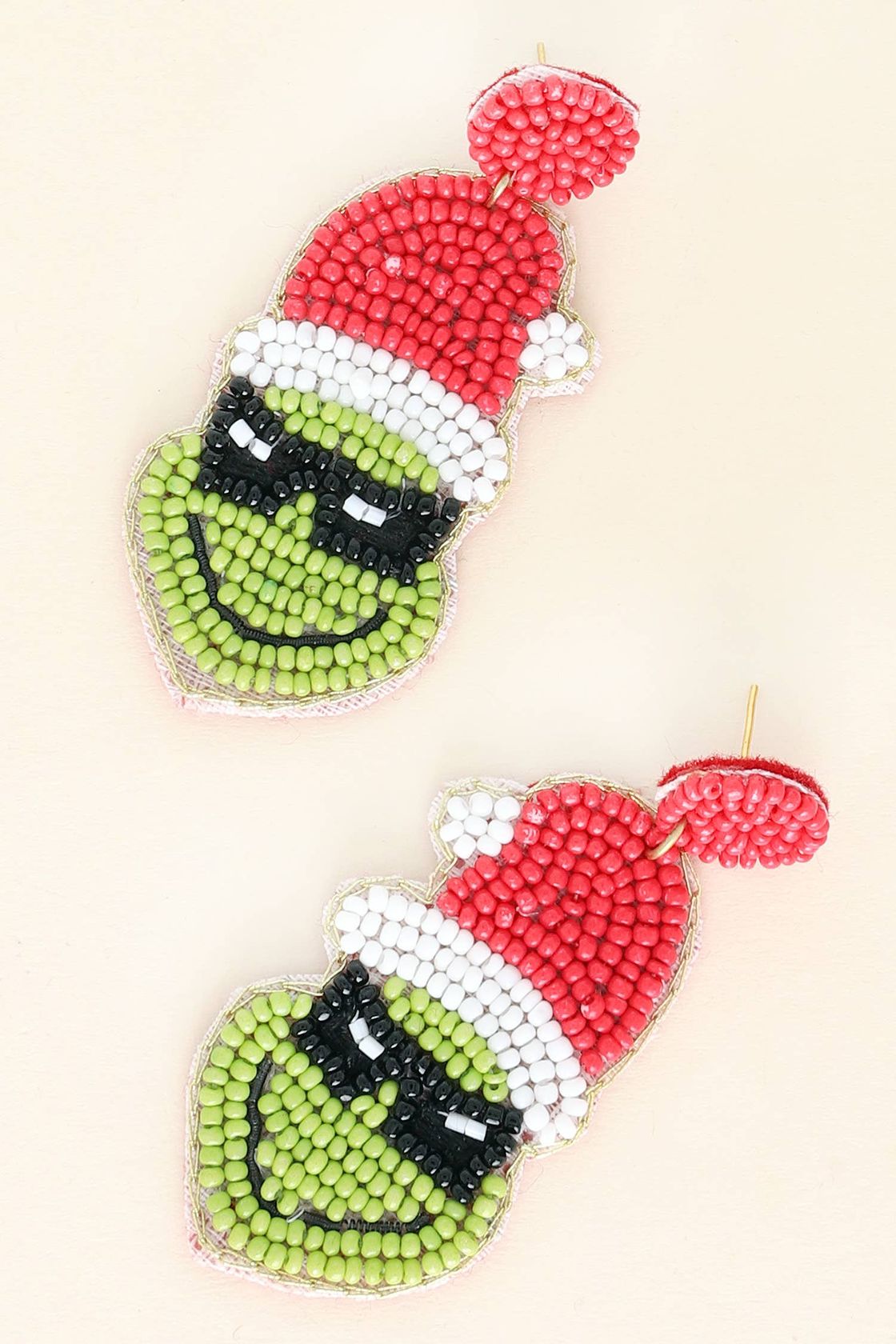 Grinch Christmas Dangle Earrings