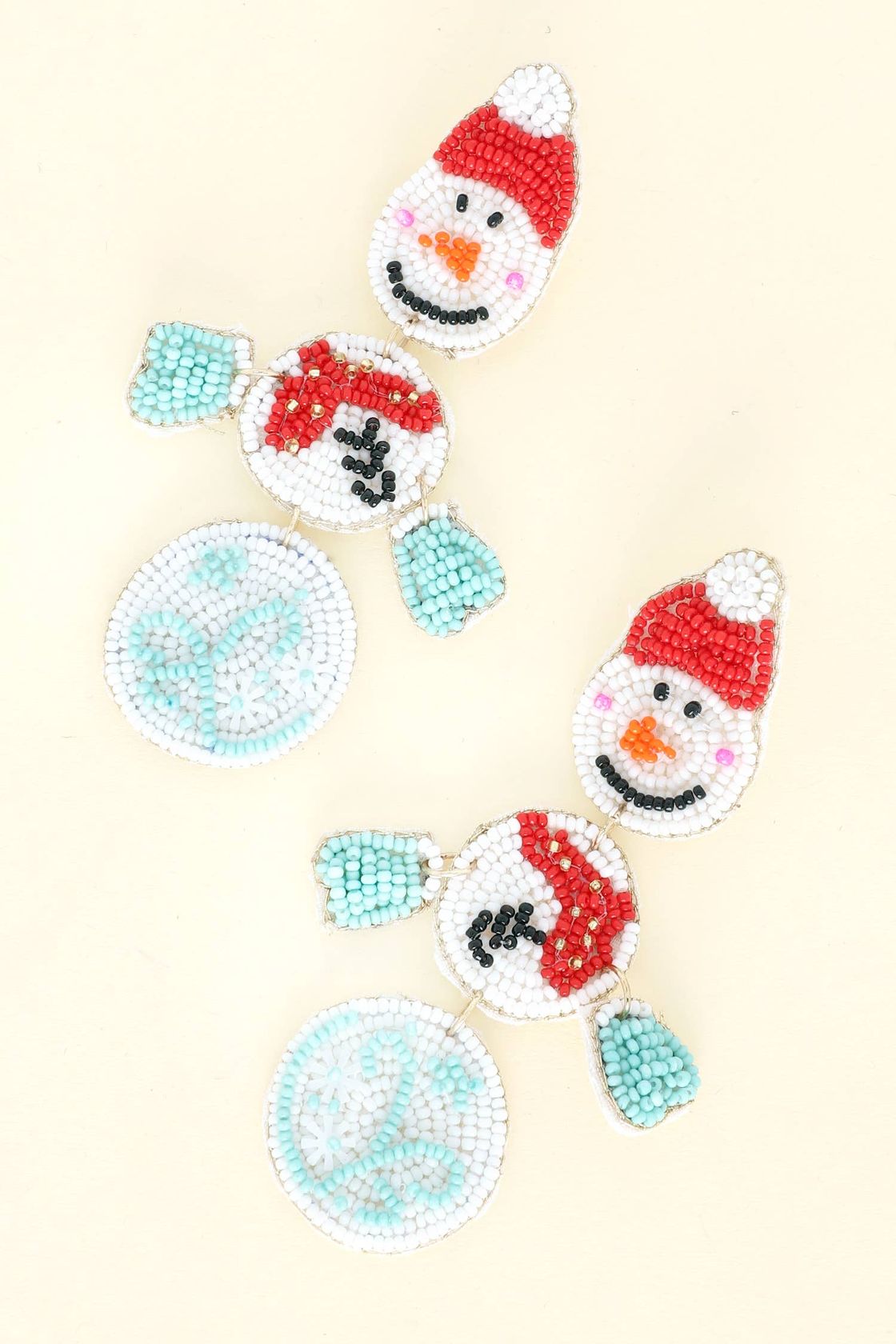 Snowman Christmas Earrings