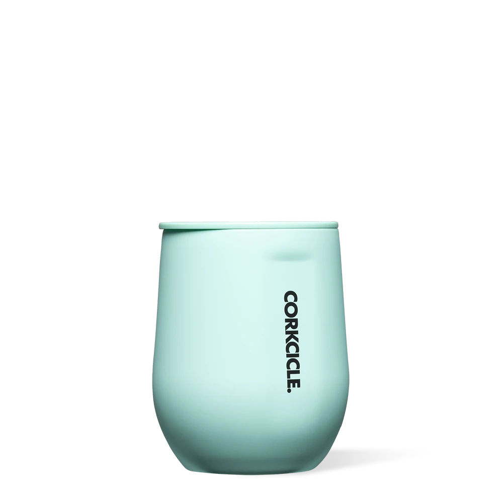 Sun-Soaked Teal Stemless Glass 12oz