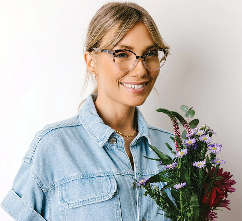 Monarch Reading Glasses Gray Tortoise/Pink