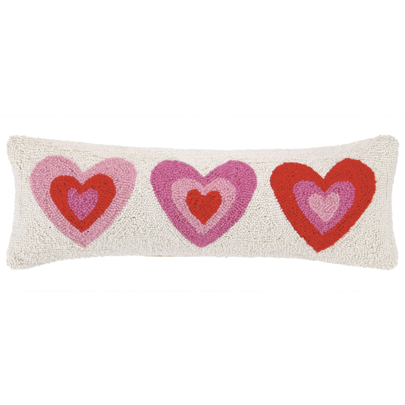 Pink Hearts Hook Pillow