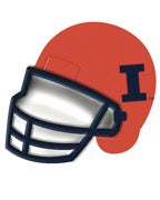 U Of Illinois Helmet Mini