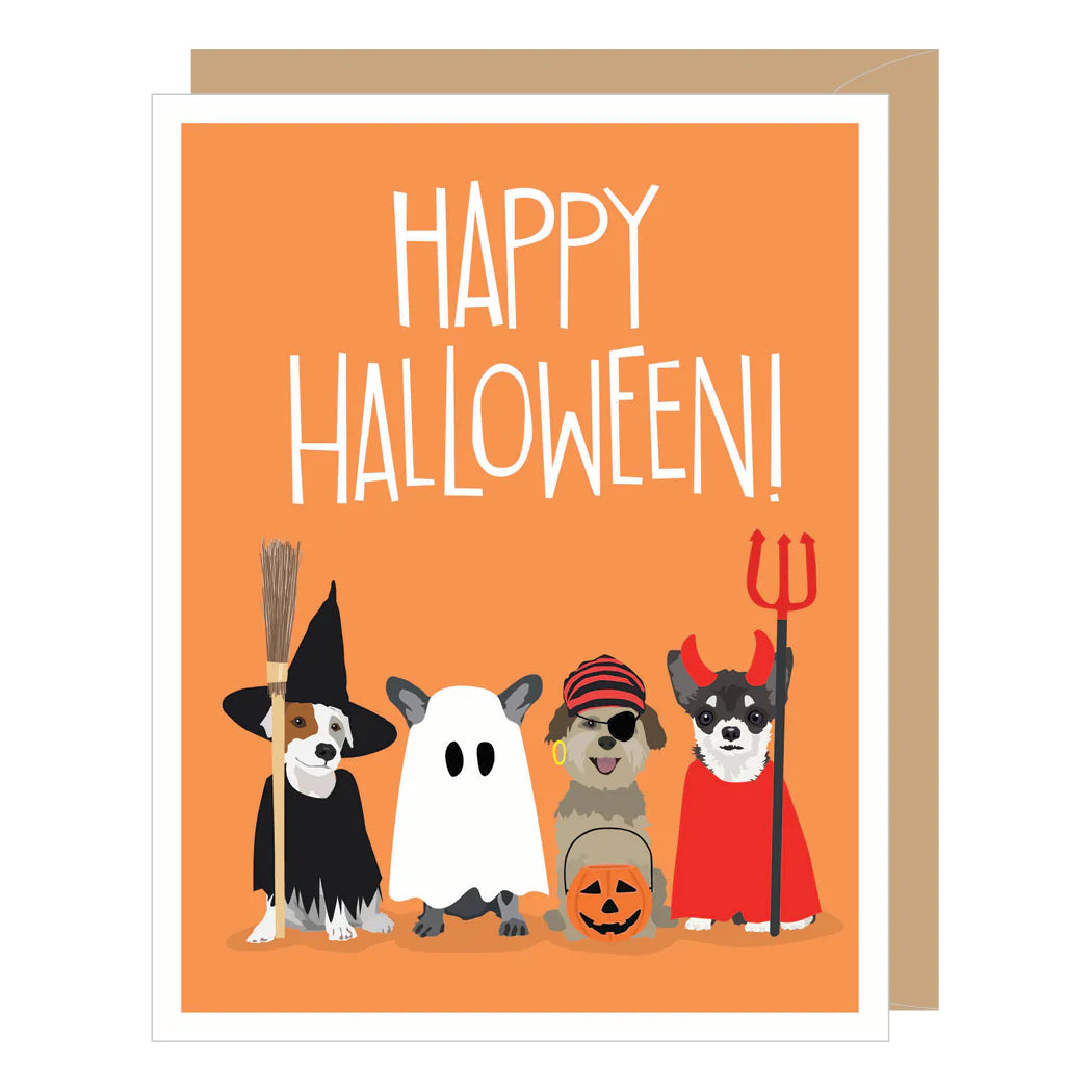 Dog Costume Halloween Card