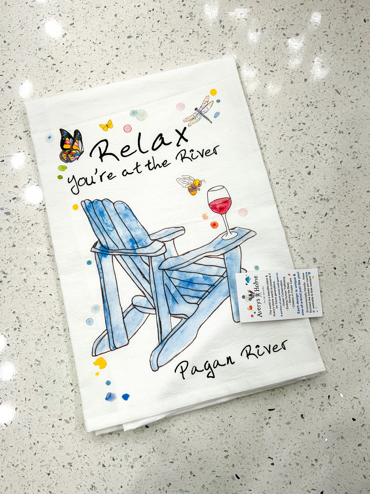 Relax At Pagan River Kitchen Towel