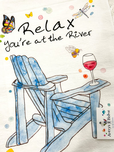 Relax At Pagan River Kitchen Towel