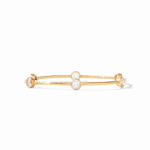 Milano Bangle Gold Cubic Zirconia - Medium