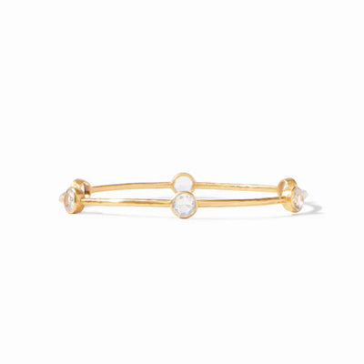 Milano Bangle Gold Cubic Zirconia - Medium