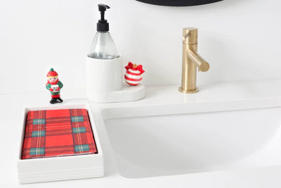 Melamine Guest Towel Holder Stripes