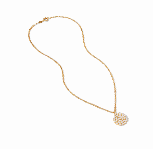 Mykonos Pendant Gold Pearl