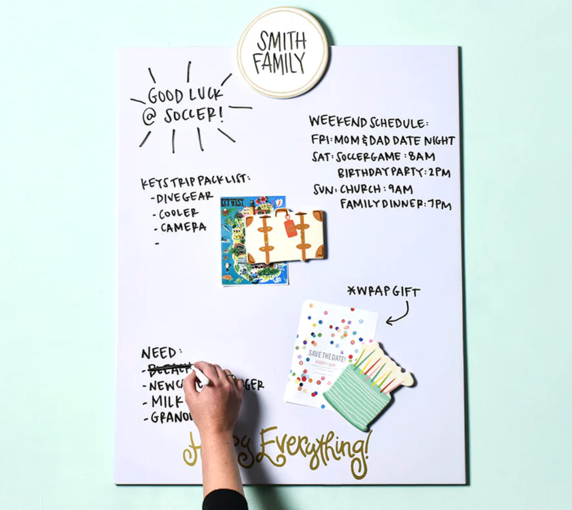 Dry Erase Magnetic Message Board