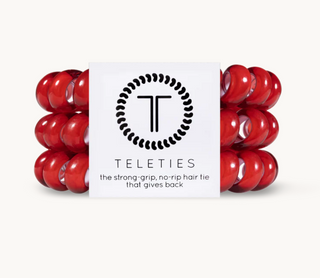 Scarlet Red Large Hair Ties