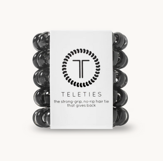 Jet Black Tiny Hair Ties