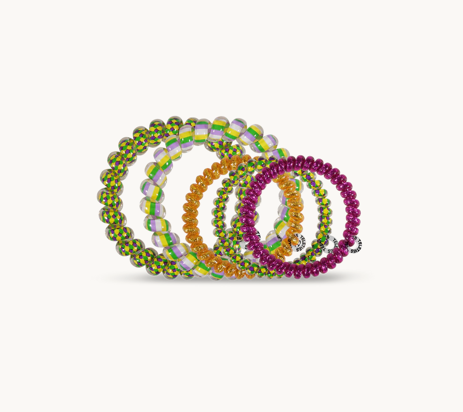 Mardi Fever Mixed Pack Hair Ties