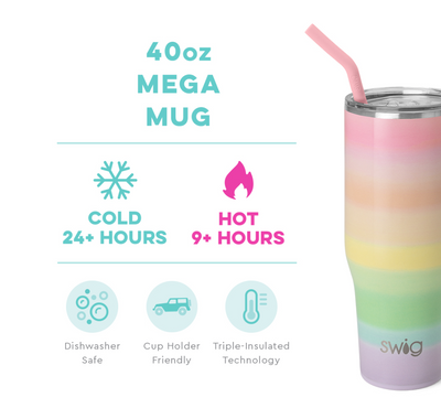 Over The Rainbow Mega Mug 40oz