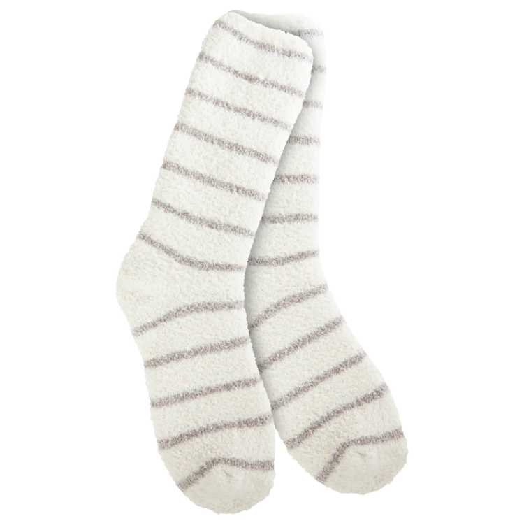 Knit Pickin Fireside Crew OS Heather Grey Stripe
