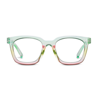 Clear Horizon Reading Glasses Mint/Pink