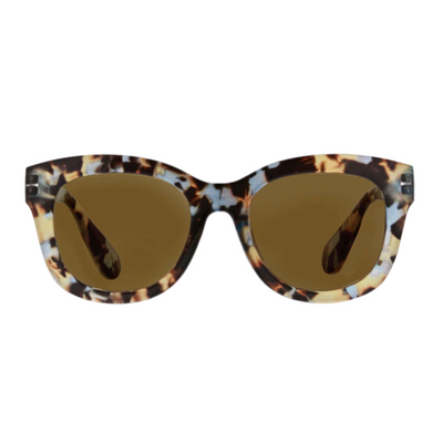 Center Stage Polarized Sunglasses Blue Quartz