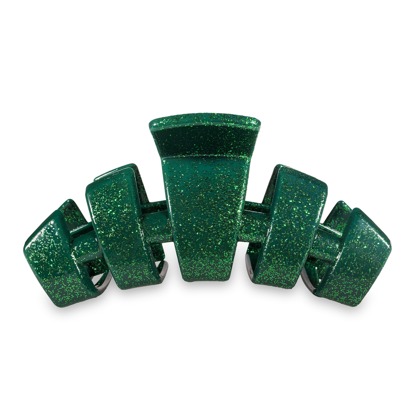 Classic Green Glitter Large Hair Clip