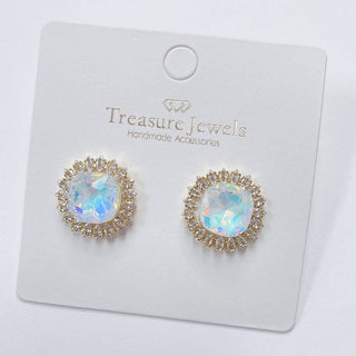 "Treasure Jewels" Iridescent Radiance Stud Earrings