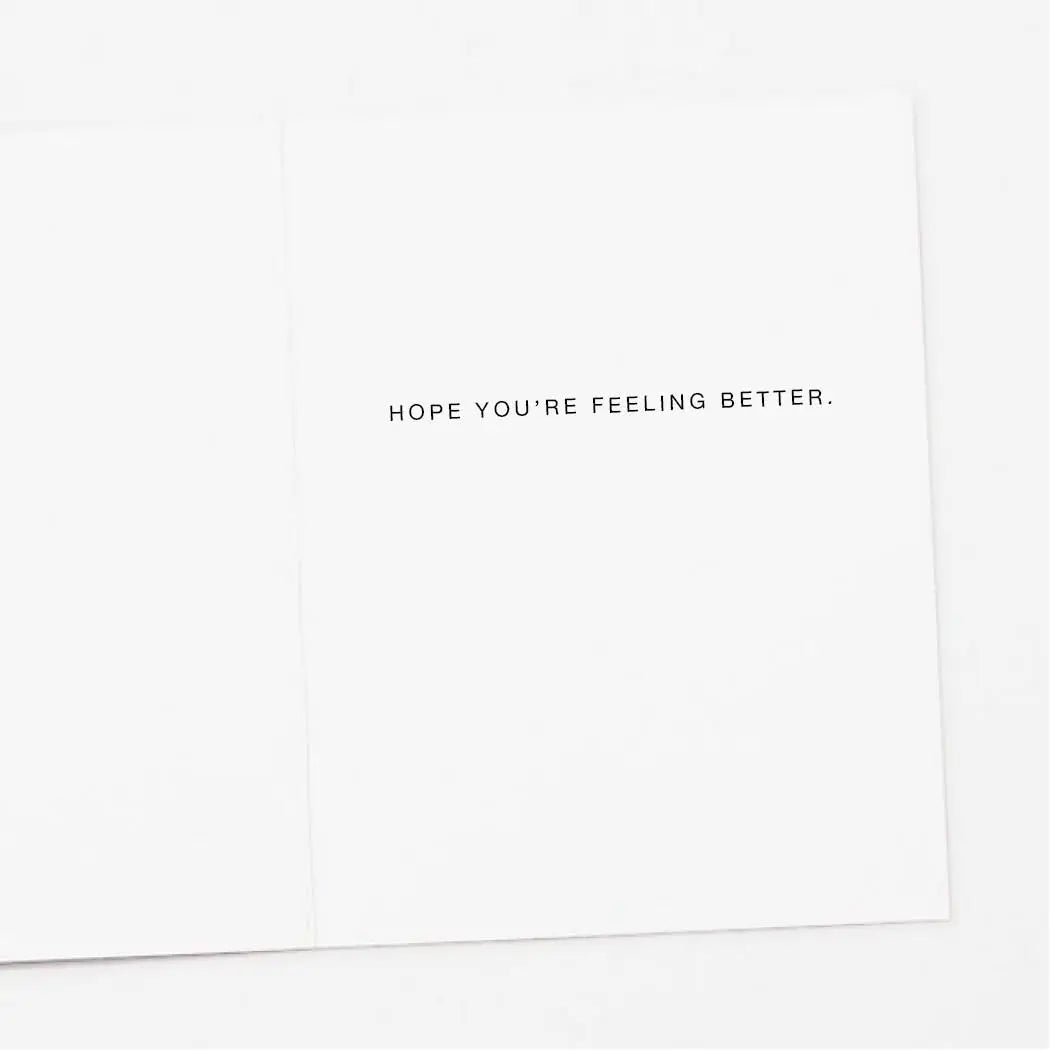 Abstract Daisies Get Well Card