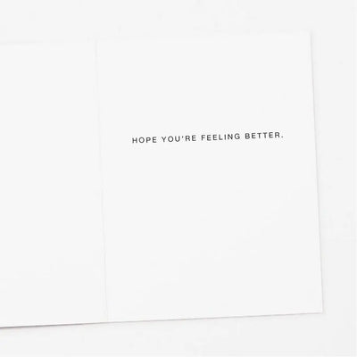 Abstract Daisies Get Well Card