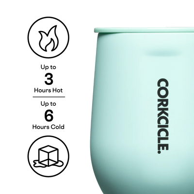Sun-Soaked Teal Stemless Glass 12oz
