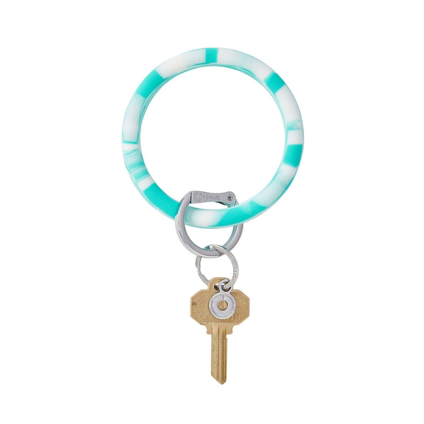 Silicone Big O® Key Ring - In The Pool Marble