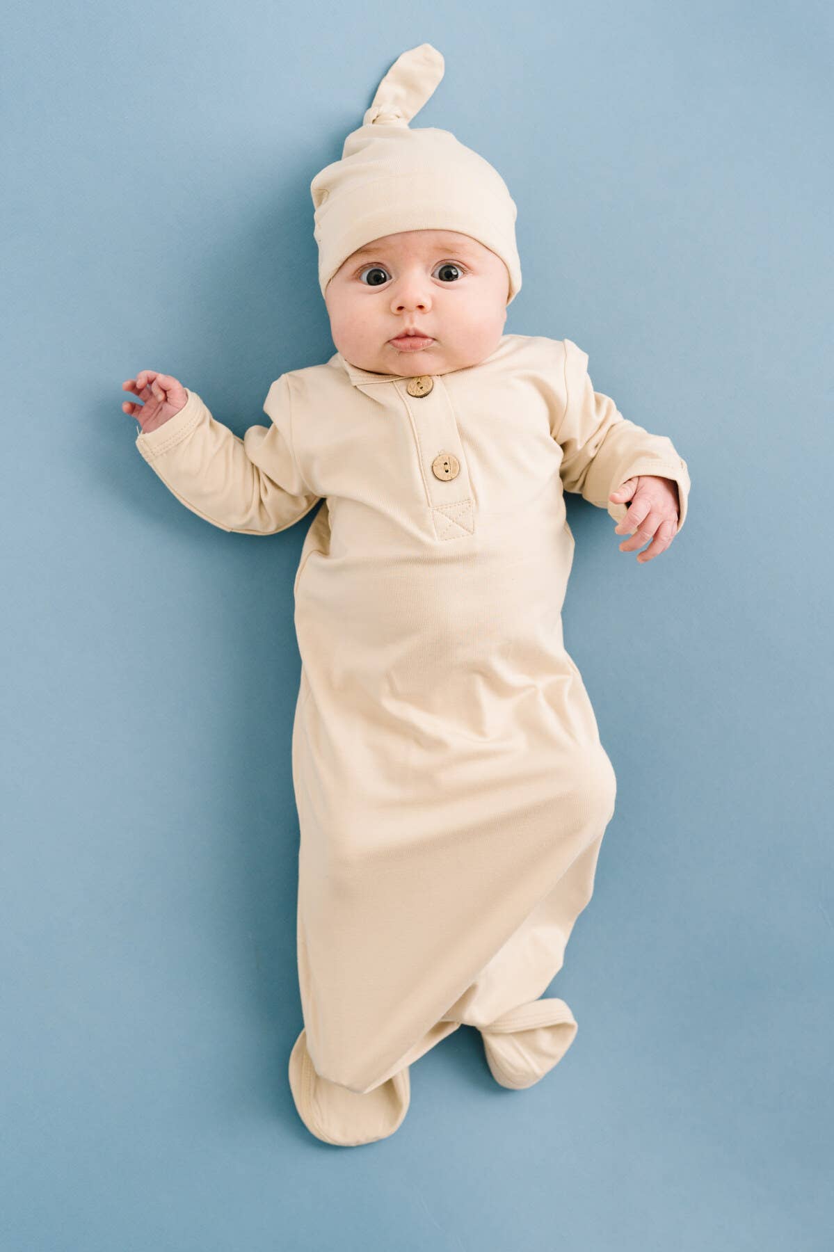 Cream Bamboo Sleep Gown Set