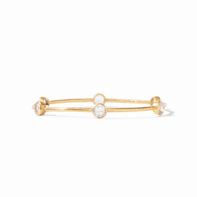 Milano Bangle Gold Cubic Zirconia - Medium