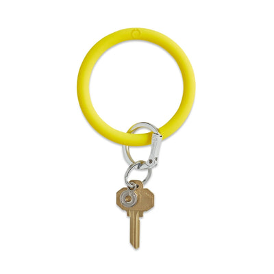 Silicone Big O® Key Ring - Yes Yellow
