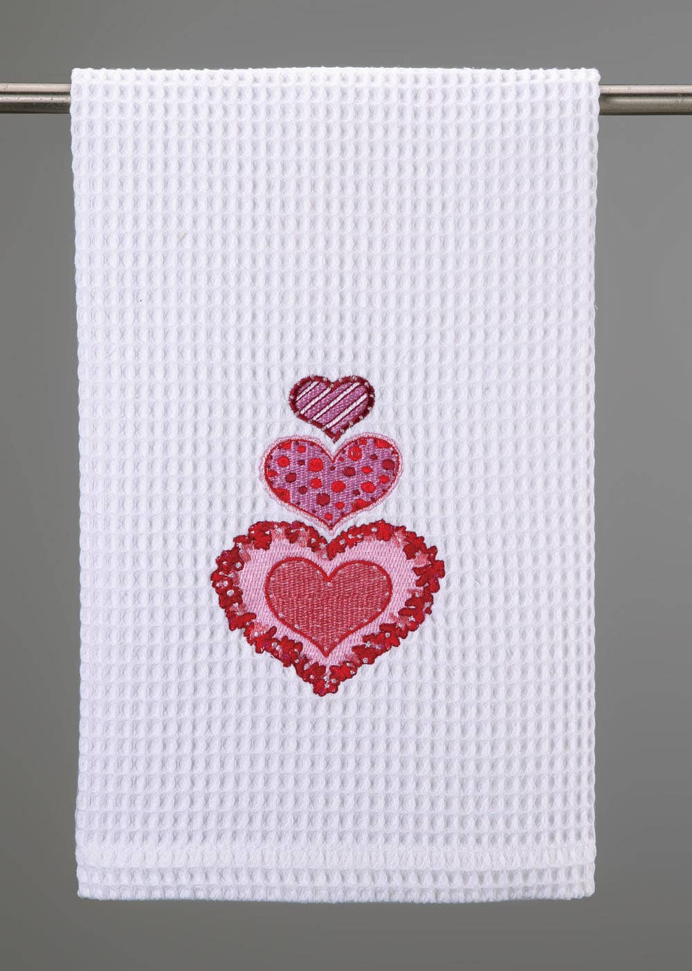 Very Valentine Trio Embroidered Kitchen Towel