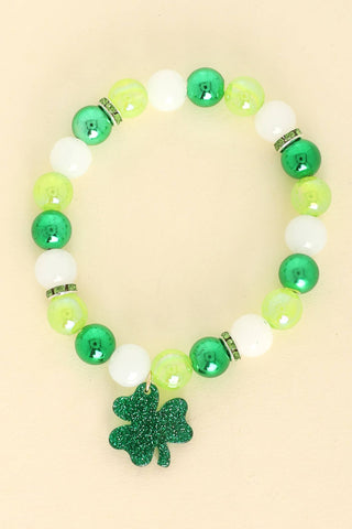Saint Patrick's Day Shamrock Stretch Bracelet